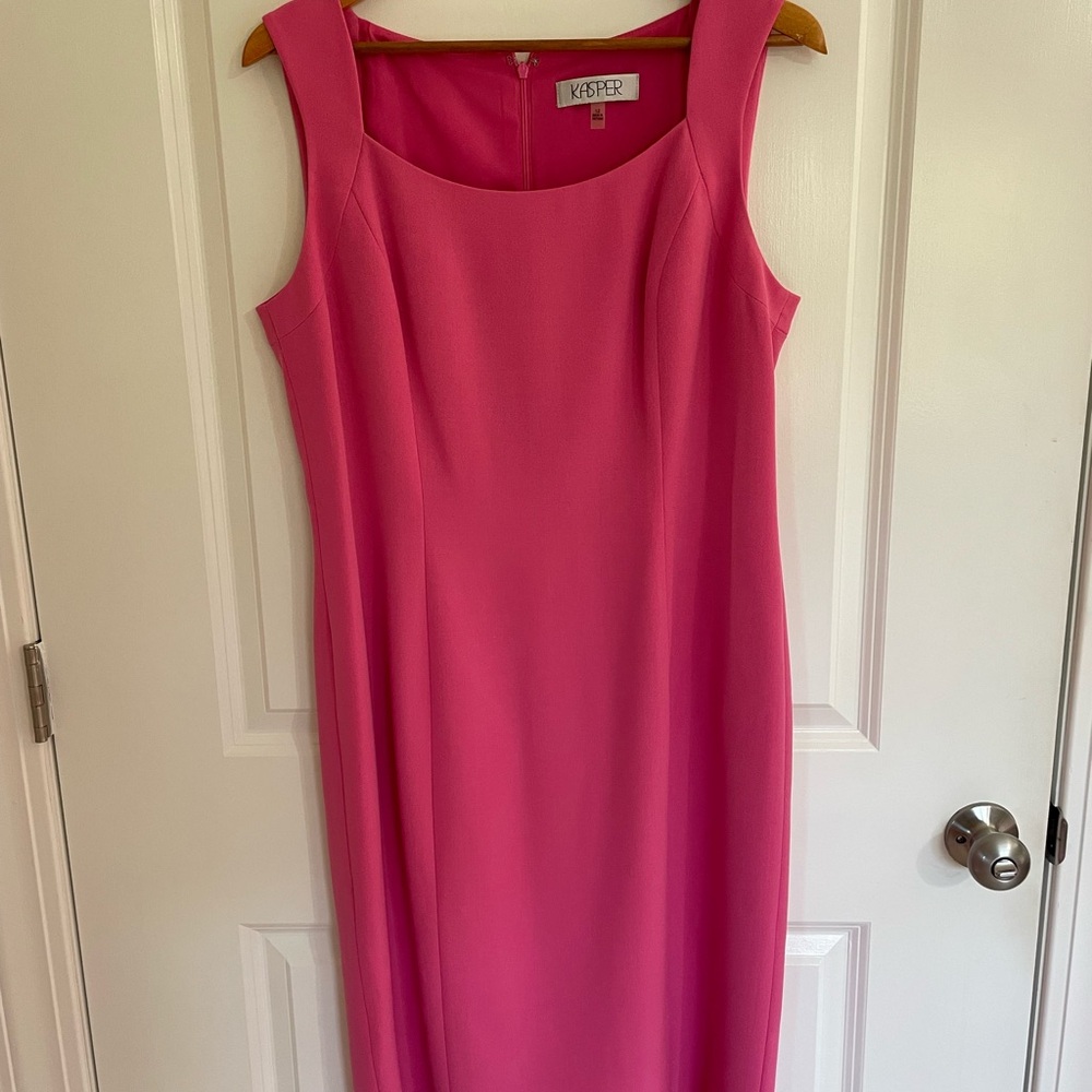 Kasper Vibrant Pink Blazer and Dress - Picture 3 of 7